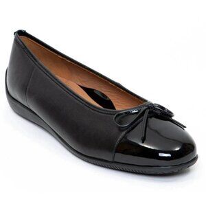 Ara Womens Size 6.5 BELLA Flat Ballet Flats Comfort Leather Patent Toe Slip On